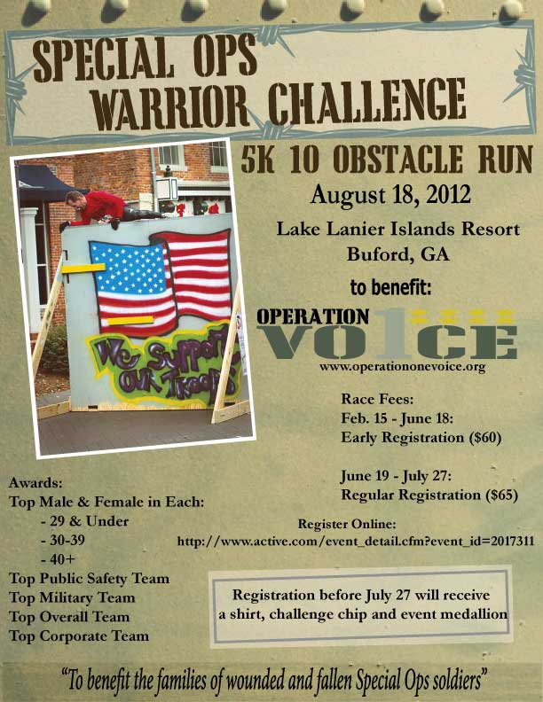 Operation One Voice Special Ops Warrior Challenge 5K 10 Obstacle Run